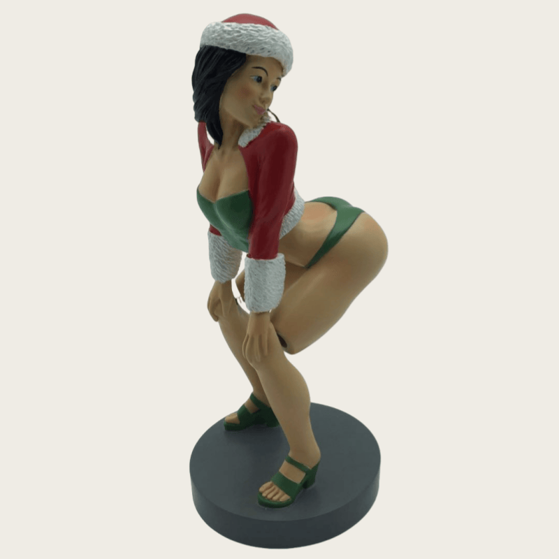 Custom Beautiful Sexy Christmas Girl Clay Crafts Artificial Style for Souvenirs Christmas Gifts