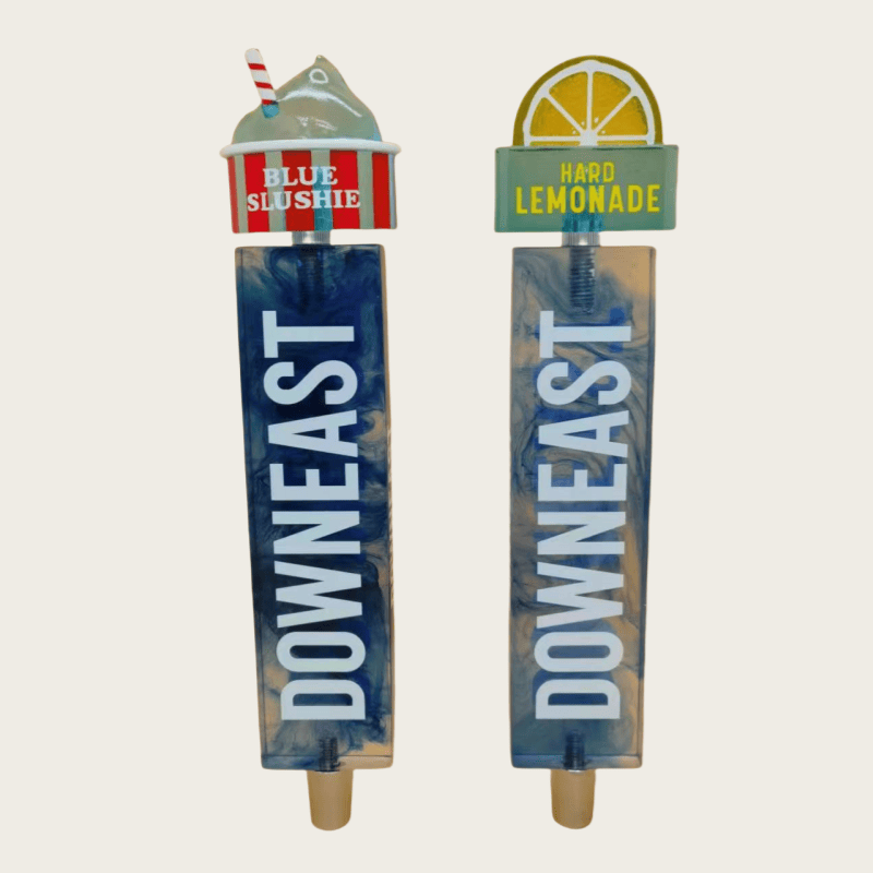 High Quality Brewery bar Accessories Decal Embossed Beer Keg Barrel Pull Handle Classic Resin Beer Tap Handle