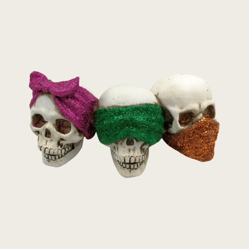 Wholesale Handmade Customized Halloween Home Decorative Poly Resin Skulls Decoration