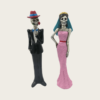 Resin Wedding Collectibles Skeleton Couple Decorative Figurines