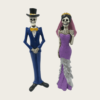 Resin Wedding Collectibles Skeleton Couple Decorative Figurines