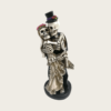 Halloween Decoration Skeleton Couple Figurines Resin Gothic Statues Vintage Home Decor