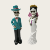 Resin Skeleton Wedding Decor Statue Day of the Dead Halloween Party Figurine Collectible Couple Statute