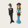 Hot Sale Dancing Mexican Skeleton Couple Figurine Resin for Halloween Home Decoration