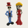 Resin Dia De Muertos Decorations Skeleton Halloween Decoration Wedding Decor Skeleton Couple Figurine