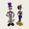 Resin Dia De Muertos Decorations Skeleton Halloween Decoration Wedding Decor Skeleton Couple Figurine