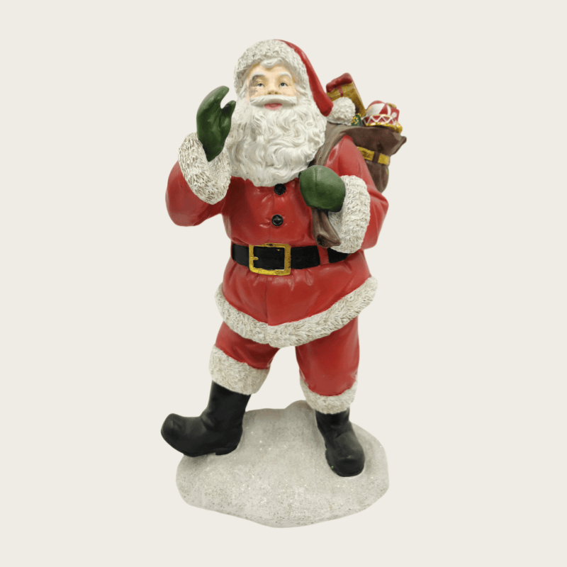 Best Holiday Gifts Home Decoration Resin Santa Claus Statue Polyresin Christmas Figurine Decor