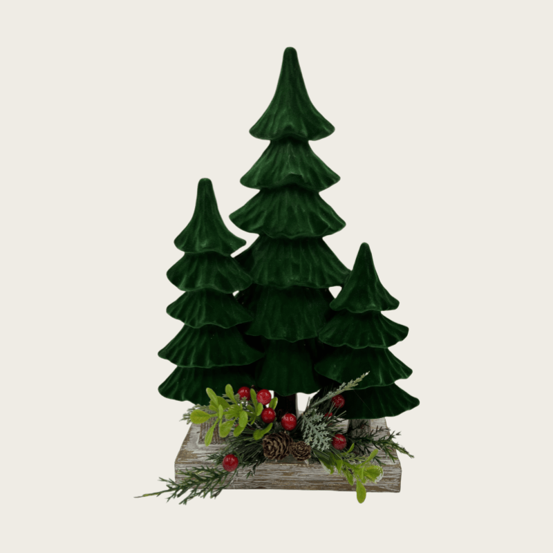 Nordic Style Resin Christmas Ornaments Resin Christmas Figurines Mini Xmas Tree Santa Clus Christmas Table Decoration