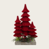 Nordic Style Resin Christmas Ornaments Resin Christmas Figurines Mini Xmas Tree Santa Clus Christmas Table Decoration