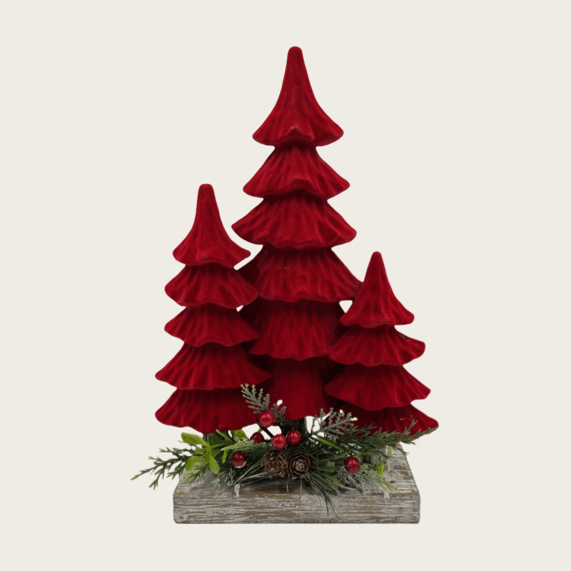 Nordic Style Resin Christmas Ornaments Resin Christmas Figurines Mini Xmas Tree Santa Clus Christmas Table Decoration