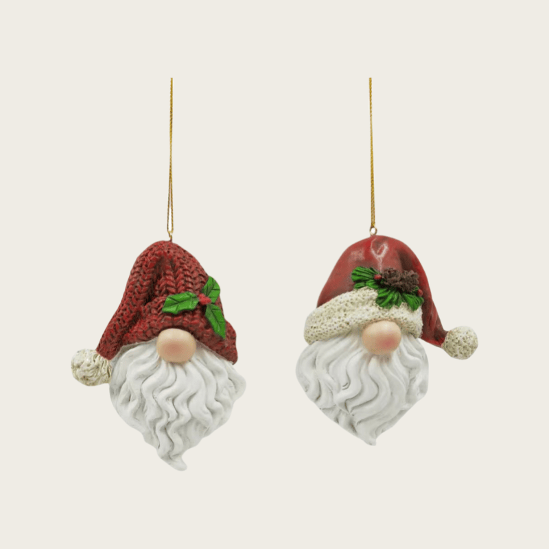 Custom Home Decoration Resin Christmas Tree Ornaments Santa Snowman Christmas Stocking Sleigh Statue Hanging Ornaments