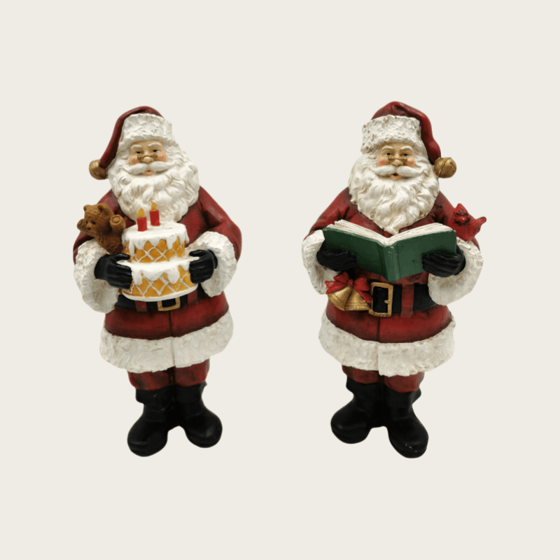 Vintage Santa Claus Christmas Decorative Resin Figurines
