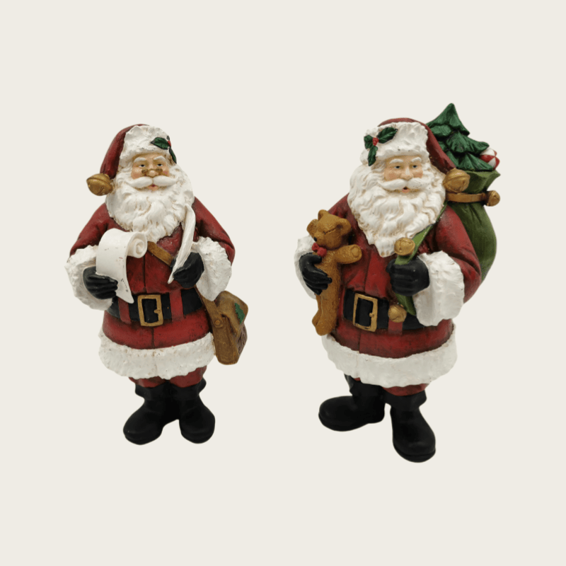 Vintage Santa Claus Christmas Decorative Resin Figurines
