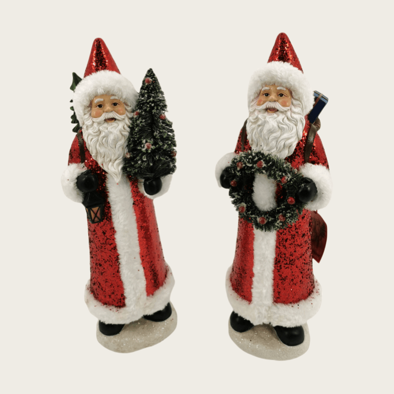 Vintage Santa Claus Christmas Decorative Resin Figurines