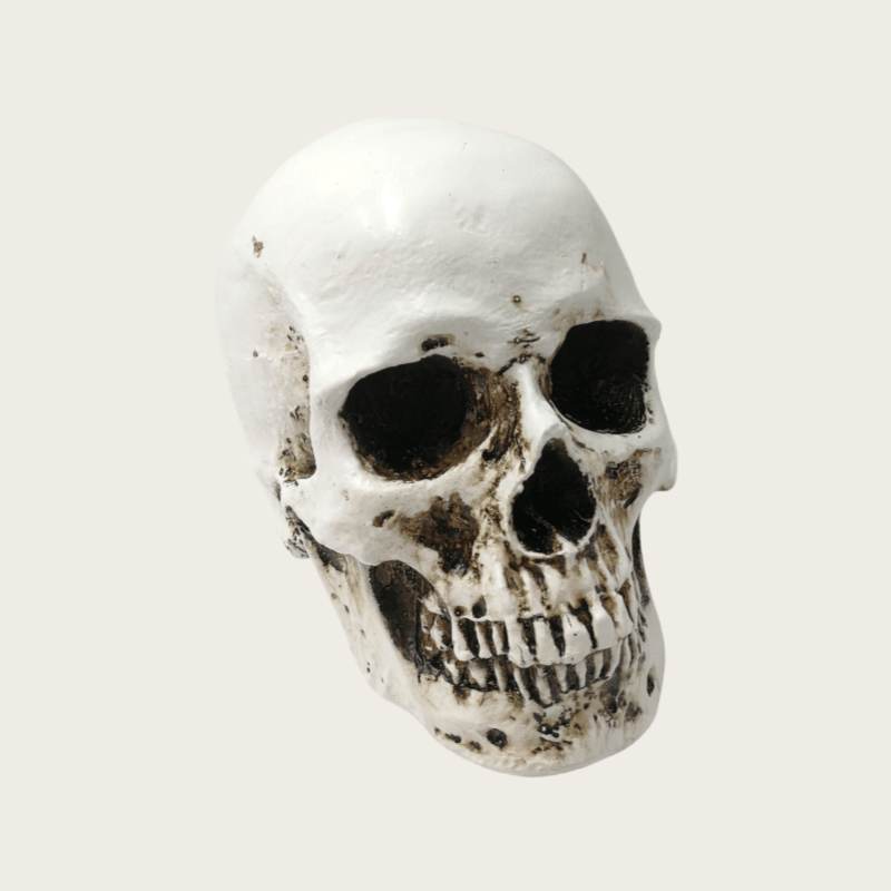 2024 New Resin Statues Halloween Horror Sculpture Halloween Skulls Candle Holder Table Decoration