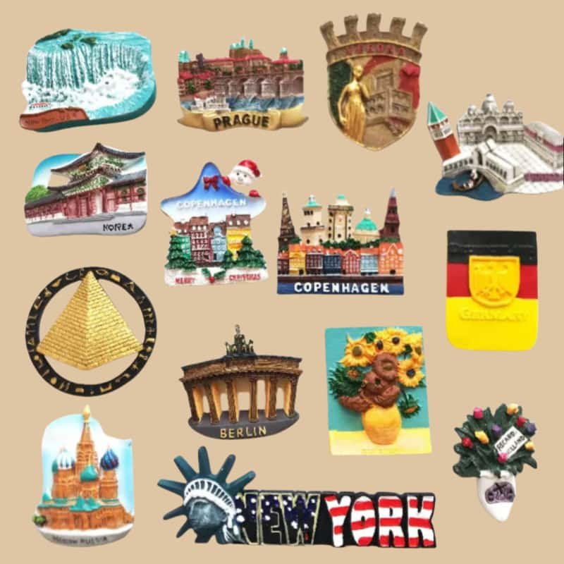 Custom Country Souvenirs Tourist Fridge Magnet 3D Bilbao Custom City Souvenir Fridge Magnet