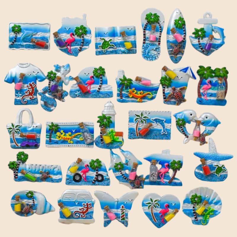 Wholesale Custom Refrigerator Magnet Countries Scenery Souvenirs Gifts Polyresin Rubber Pvc Metal Resin 3D Fridge Magnet
