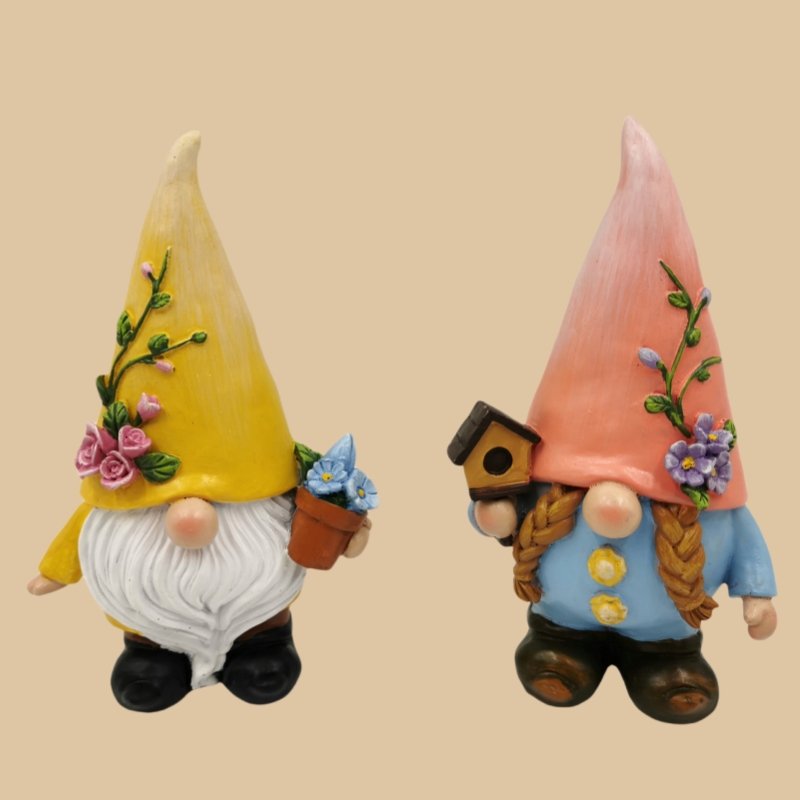 Traditional Holiday Home Garden Decor Custom Resin Christmas Gnome Staute