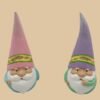New Arrival Cute Resin Rabbit Ornament Gnome With Solar Light for Garden Decor