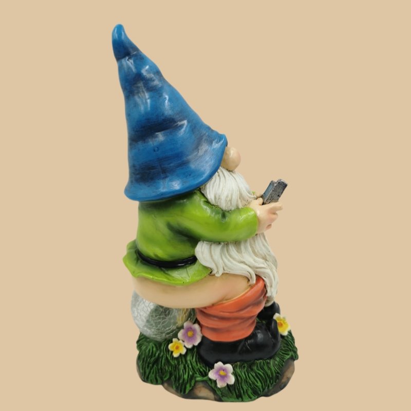 Hot Selling Custom Solar Resin Rabbit Led Lights Home Decor Sculpture Garden Decoration