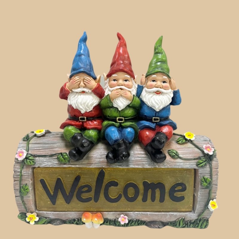 Christmas Resin Santa Dwarf Sculpture Outdoor Garden Home Decoration Micro Landscape Dwarf