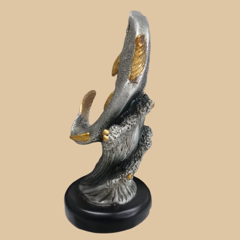Custom New Coming Resin Fish Trophy Cup