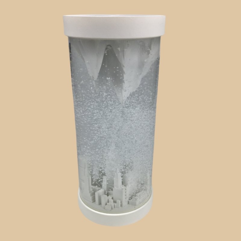 unique building snow globe